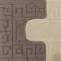 Komplet łazienkowy Montana z wycięciem Ethnic Fungi Grey