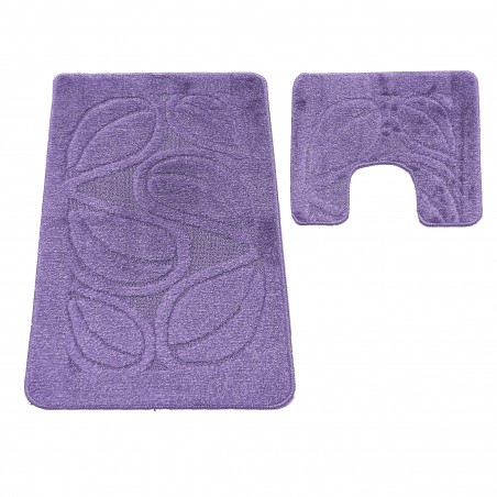 Komplet łazienkowy Montana z wycięciem Flora liliowy